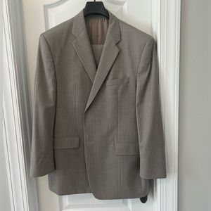 Gray-brown Calvin Klein suit
